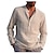 cheap Men&#039;s Shirts-Men&#039;s Shirt Linen Shirt Collar V Neck Solid Color Light Blue White Black Gray Red Wine Long Sleeve Street Beach Tops Lightweight Breathable / Wet and Dry Cleaning