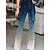 cheap Jumpsuits &amp; Rompers-Women&#039;s Jumpsuit Color Block Elegant One Shoulder Straight Daily Vacation Long Sleeve Regular Fit Blue S M L Spring