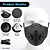 cheap Cycling Clothing-Sports Mask Cycling Accessories 5 Filters 2 Valves Half Face Scarf Veil