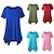 cheap Super Sale-Women&#039;s T shirt Tee Pure Color Daily Date Vacation Plus Size T shirt Tee Short Sleeve Crew Neck Basic Essential Comfort Sport Light Purple Navy Watermelon Red S