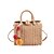 economico Sacchetti-Per donna Borsa di paglia Borsa da mare Paglia Borsa con manico superiore Giornaliero Per uscire Liscio Cachi Beige