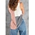 economico Tops &amp; Blouses-Per donna Canotte Veste Color Block A V Informale Streetwear Top Verde Blu Bianco