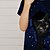 billige T-skjorter og bluser til jenter-Barn Jente T skjorte Kortermet 3D-utskrift Katt Dyr Navyblå Barn Topper Aktiv Mote Gatemote Vår Sommer Daglig Innendørs utendørs Normal 3-12 år / søt stil