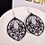 cheap Others-Women&#039;s Drop Earrings Dangle Earrings filigree Drop Statement Ladies Elegant Oversized fancy Earrings Jewelry Silver / Gold For Party Special Occasion Birthday Daily