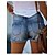 baratos Shorts-Mulheres Jeans Normal Denim Tecido Preto Azul Moda Cintura Média Curto Escritório Casual Verão Primavera &amp; Outono