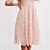 cheap Casual Dresses-Women&#039;s Knee Length Dress Lace Dress A Line Dress White Blue Pink Short Sleeve Lace Pure Color Crew Neck Spring Summer Elegant Romantic 2022 S M L XL XXL