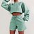 cheap Two Piece Sets-european and american style 2021 autumn and winter foreign trade women&#039;s new solid color fleece thickened loose all-match casual sweater suit