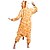 abordables Pyjamas Kigurumi-Adulte Pyjama Kigurumi Animal Girafe Combinaison de Pyjamas Polaire Orange Cosplay Pour Homme et Femme Pyjamas Animale Dessin animé Fête / Célébration Les costumes / Collant / Combinaison