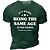 cheap T-Shirts-Men&#039;s Unisex T shirt Tee Graphic Prints Letter 3D Print Crew Neck Street Daily Short Sleeve Print Tops Casual Designer Big and Tall Papa T Shirts Green / Summer