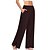 cheap Pants-Women&#039;s Culottes Wide Leg Chinos Pants Trousers Black Pink Wine Fashion Mid Waist Side Pockets Split Casual Weekend Full Length Micro-elastic Plain Comfort S M L XL XXL