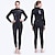cheap Wetsuits, Diving Suits &amp; Rash Guard Shirts-Dive&amp;Sail Women&#039;s 5mm Full Wetsuit Diving Suit SCR Neoprene Stretchy Thermal Warm Quick Dry Back Zip Long Sleeve - Solid Color Swimming Diving Surfing Scuba Autumn / Fall Winter Spring / Summer