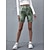 cheap Pants-Women&#039;s Casual / Sporty Athleisure Elastic Waist Shorts Sunday Shorts Short Pants Micro-elastic Casual Weekend Cotton Blend Tie Dye Mid Waist Comfort Green S M L