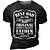 preiswerte T-Shirts-Herren T Shirt Graphic Buchstabe Rundhalsausschnitt Schwarz 3D-Druck Strasse Casual Kurzarm Bedruckt Bekleidung Modisch Basic Klassisch Komfortabel