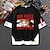 billige Cosplay til hverdagsbrug-Inspireret af One Piece Abe D. Luffy 100% Polyester T-shirt Tegneserie falske to stykker Harajuku Gadestil Anime T恤衫 Til Herre / Dame / Par