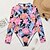 cheap One-Pieces-Women&#039;s UPF50+ Lightweight Quick Dry Rash guard Swimsuit Spandex Long Sleeve Back Zip Bodysuit Bathing Suit Floral Swimming Surfing Beach Water Sports Spring Summer Autumn