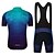 cheap Cycling Clothing-21Grams Men&#039;s Short Sleeve Cycling Jersey with Bib Shorts Mountain Bike MTB Road Bike Cycling Green Blue Yellow Bike Spandex Polyester Clothing Suit 3D Pad Breathable Quick Dry Moisture Wicking Back