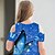 cheap Women&#039;s-Kids Little Girls&#039; Dress Butterfly Animal Daily Holiday Vacation A Line Dress Print Blue Above Knee Short Sleeve Casual Cute Sweet Dresses Spring Summer Regular Fit 3-12 Years