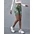 cheap Pants-Women&#039;s Casual / Sporty Athleisure Elastic Waist Shorts Sunday Shorts Short Pants Micro-elastic Casual Weekend Cotton Blend Tie Dye Mid Waist Comfort Green S M L