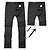 cheap Hiking Trousers &amp; Shorts-Men&#039;s Convertible Black Nylon Hiking Pants