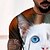 cheap Men&#039;s Tees &amp; Tank Tops-Men&#039;s T shirt Tee Tee Round Neck Graphic White 3D Print Short Sleeve 3D Print Casual Daily Tops Fashion Cool Designer Comfortable / Summer / Summer