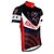 cheap Cycling-21Grams Men&#039;s Cycling Jersey Short Sleeve Bike Top with 3 Rear Pockets Breathable Quick Dry Moisture Wicking Mountain Bike MTB Road Bike Cycling Red Spandex Polyester American / USA Sports Clothing