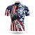 cheap Cycling-21Grams Men&#039;s Cycling Jersey Short Sleeve Bike Top with 3 Rear Pockets Breathable Quick Dry Moisture Wicking Mountain Bike MTB Road Bike Cycling Red Spandex Polyester Skull American / USA National