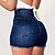 cheap Pants-Women&#039;s Fashion Tassel Fringe Side Pockets Jeans Shorts Hot Pants Short Pants Micro-elastic Weekend Streetwear Denim Solid Color High Waist Comfort Gray Dark Blue S M L XL XXL