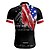 cheap Cycling-21Grams Men&#039;s Short Sleeve Cycling Jersey Bike Top with 3 Rear Pockets Breathable Quick Dry Moisture Wicking Mountain Bike MTB Road Bike Cycling Black Spandex Polyester American / USA Sports Clothing