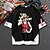 billige Cosplay til hverdagsbrug-Inspireret af One Piece Abe D. Luffy 100% Polyester T-shirt Tegneserie falske to stykker Harajuku Gadestil Anime T恤衫 Til Herre / Dame / Par