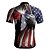 cheap Cycling-21Grams Men&#039;s Cycling Jersey Short Sleeve Bike Top with 3 Rear Pockets Breathable Quick Dry Moisture Wicking Mountain Bike MTB Road Bike Cycling Red Spandex Polyester American / USA Sports Clothing