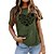 cheap Super Sale-Women&#039;s T shirt Tee Cotton 100% Cotton Heart Floral Graphic Home Daily Date T-shirt Sleeve pea green Black White Print Basic Short Sleeve Basic Round Neck Regular Fit Summer