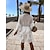cheap Casual Dresses-cross-border foreign trade 2022 european and american spring and summer women&#039;s amazon hot sale v-neck white hollow loose dress wholesale