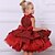 cheap Girls&#039; Dresses-Kids Little Dress Girls&#039; Solid Colored Party Performance A Line Dress Mesh Bow Wine Knee-length Tulle Cotton Sleeveless Princess Sweet Dresses Summer Regular Fit 3-12 Years