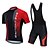 cheap Cycling Clothing-21Grams Men&#039;s Striped Cycling Jersey with Bib Shorts