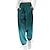billige Pants-2021 dame afslappet mode print justering spænde sportsbukser lomme høj talje sports joggerbukser afslappet brede ben.