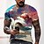cheap Men&#039;s Clothing-Men&#039;s Tee T shirt Tee Graphic 3D Print Round Neck Casual Daily Short Sleeve 3D Print Tops Fashion Designer Cool Comfortable Black / Summer