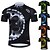 cheap Cycling Clothing-21Grams Men&#039;s Cycling Jersey Short Sleeve Bike Jersey with 3 Rear Pockets Breathable Quick Dry Back Pocket Mountain Bike MTB Road Bike Cycling Green Black Blue Polyester Graphic Patterned Gear Sports