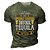 cheap T-Shirts-Men&#039;s Unisex T shirt Tee Graphic Prints Beer Letter 3D Print Crew Neck Street Daily Short Sleeve Print Tops Casual Designer Big and Tall Papa T Shirts Green Black Gray / Summer