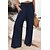 cheap Bottoms-spot! 2022 european and american spring and summer aliexpress amazon casual wide-leg cotton and linen burst loose trousers women