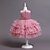 cheap Girls&#039; Dresses-Toddler Little Girls&#039; Dress Solid Colored Party Performance Tulle Dress Lace Pink Wine Midi Sleeveless Cute Dresses Spring Summer Children&#039;s Day Slim 1-3 Years