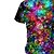 preiswerte 3D-T-Shirts für Mädchen-Kinder Mädchen Regenbogen Blasen T-Shirt Kurzarm 3D-Druck Grafik Kinder Tops Frühling Sommer aktiv Schule täglich 3-12 Jahre