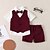 cheap Boys&#039; Clothing Sets-Children&#039;s Day Boys 3D Solid Colored Shirt &amp; Shorts Clothing Set Short Sleeve Summer Basic Cotton Polyester Toddler 1-4 Years School Birthday Festival Regular Fit