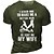cheap T-Shirts-Men&#039;s Unisex T shirt Tee Graphic Prints Hand Letter 3D Print Crew Neck Street Daily Short Sleeve Print Tops Casual Designer Big and Tall Sports Green Black Blue / Summer