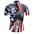 cheap Cycling-21Grams Men&#039;s Cycling Jersey Short Sleeve Bike Top with 3 Rear Pockets Breathable Quick Dry Moisture Wicking Mountain Bike MTB Road Bike Cycling Red Spandex Polyester Skull American / USA National
