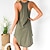 cheap Sleep &amp; Lounge-Women&#039;s Pajamas Nightgown Nighty Comfort Soft Pure Color Polyester Home Vacation Sleeveless Spring Summer Black Army Green