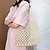 cheap Bags-Women&#039;s Unisex Straw Bag Beach Bag Straw Tote Pattern Shopping Holiday Going out Light Brown khaki