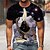 cheap Men&#039;s Tees &amp; Tank Tops-Men&#039;s Unisex T shirt Tee Crew Neck Giraffe Graphic Prints Penguin Black 3D Print Short Sleeve Print Outdoor Street Tops Sports Designer Casual Big and Tall / Summer / Summer