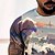 abordables Men&#039;s Clothing-Hombre Tee Camiseta Graphic Impresión 3D Escote Redondo Casual Diario Manga Corta Impresión 3D Tops Moda De Diseño Fresco Cómodo Gris / Verano