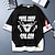 billige Cosplay til hverdagsbrug-Inspireret af JoJos bisarre eventyr Jotaro Kujo 100% Polyester T-shirt Tegneserie falske to stykker Harajuku Gadestil Anime T恤衫 Til Herre / Dame / Par