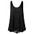 cheap Plus Size Tops-Women&#039;s Plus Size Vest Cotton Plain Lace Daily Vacation Going out Basic Casual Sleeveless Crew Neck Black Summer Spring